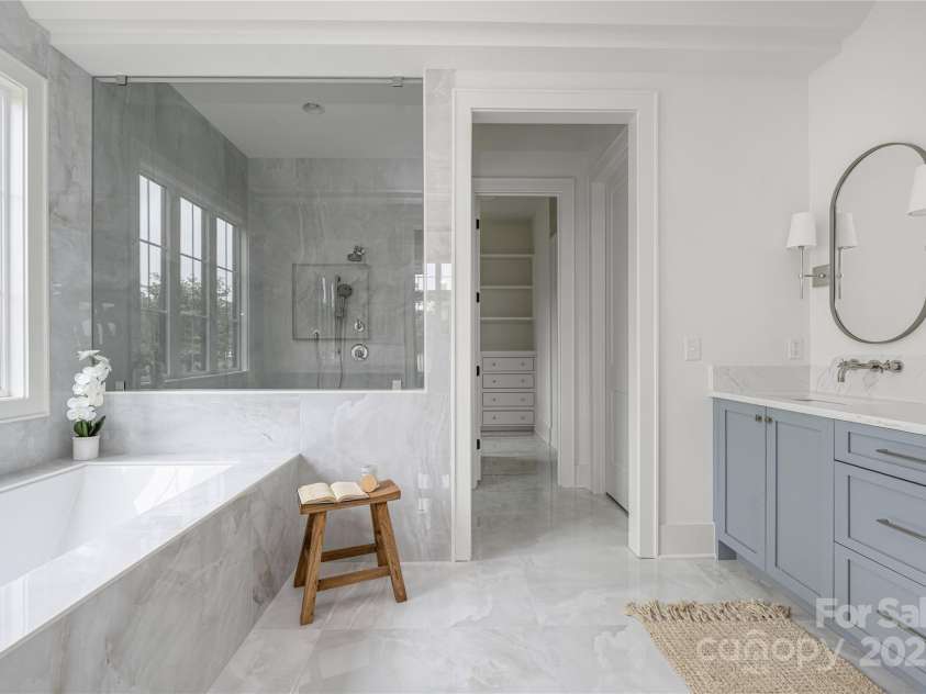 1816 Parson Street, Charlotte, NC 28205.  MLS# CAR4252975, YatesRealty ID 12070. Master bath