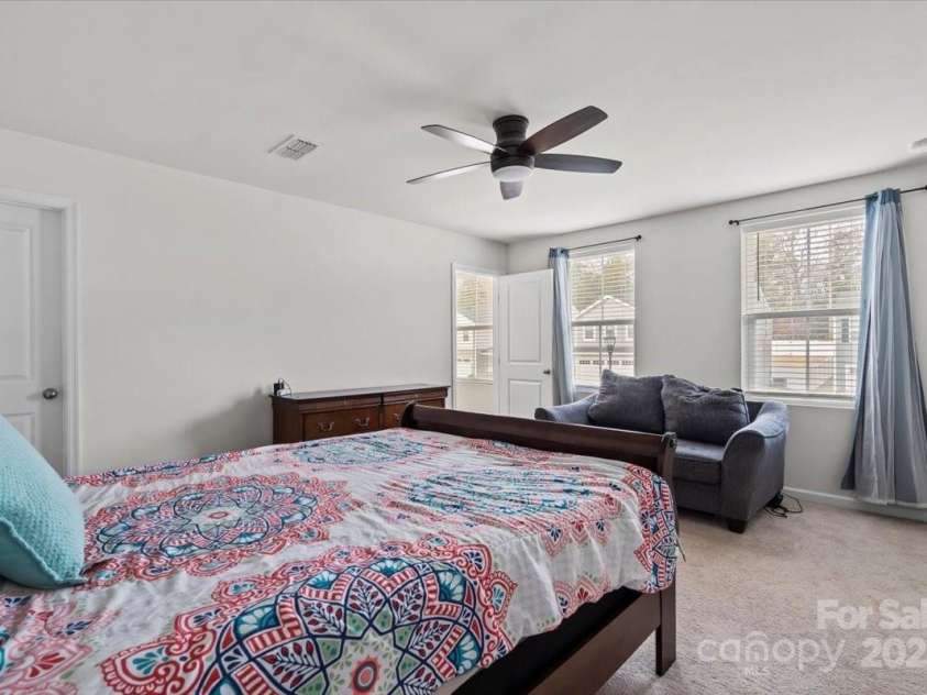 668 Pointe Andrews Drive, Concord, NC 28025.  MLS# CAR4225939, YatesRealty ID 12074. Primary bedroom