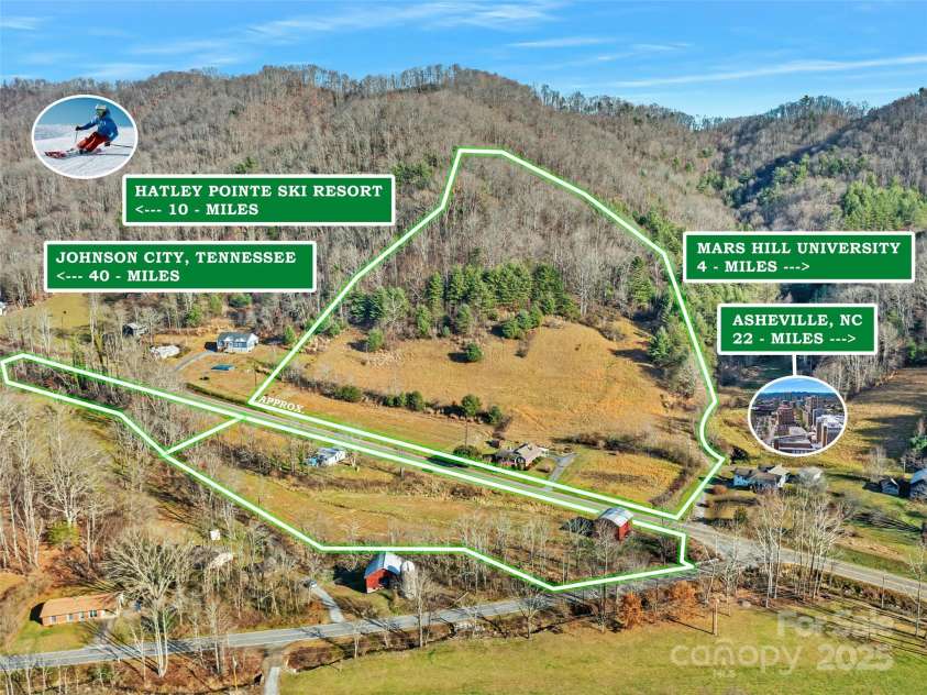 6090 and 6129 US 23 Highway, Mars Hill, NC 28754.  MLS# CAR4211368, YatesRealty ID 1208. 