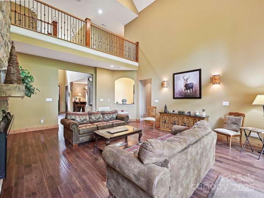 1140 Fern Hill Road, Mooresville, NC 28117.  MLS# CAR4255290, YatesRealty ID 12085. 2 story great room with open balcony.