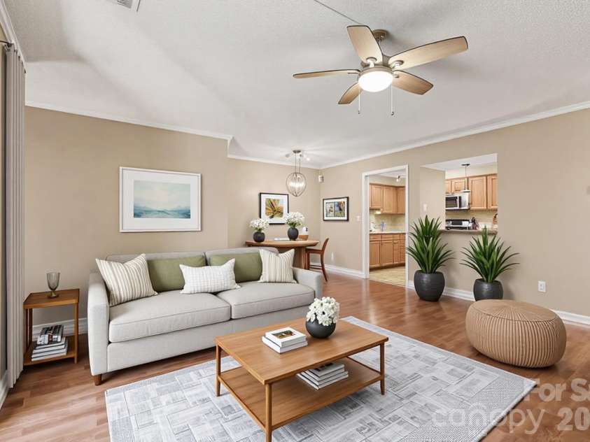 1051 Churchill Downs Court, Charlotte, NC 28211.  MLS# CAR4368893, YatesRealty ID 12089. Virtually staged