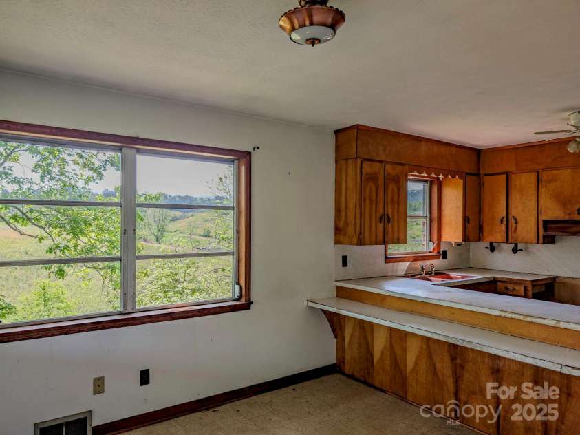 56 Gill Branch Road, Weaverville, NC 28787.  MLS# CAR4270678, YatesRealty ID 1209. 1960's kitchen concept.