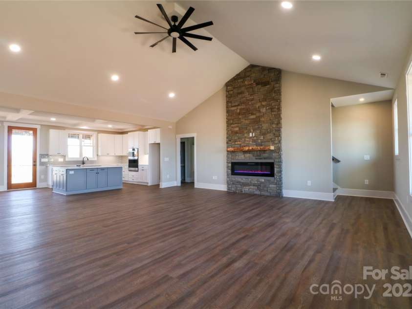 1405 Coppergate Drive, Salisbury, NC 28147.  MLS# CAR4127778, YatesRealty ID 12092. Open concept living at it's best. The electric fire place is versatile in that you can change settings with multiple flame options and rock colors and it produces heat!
