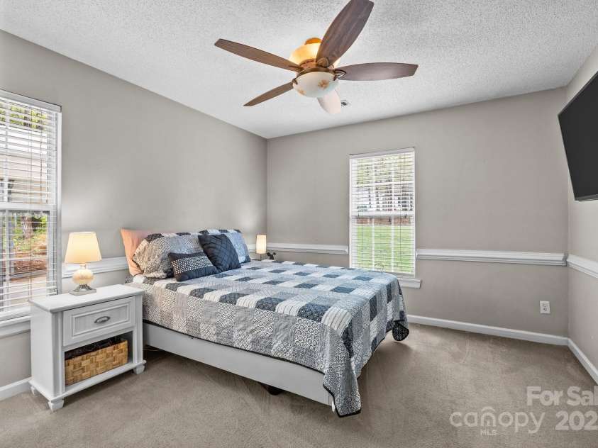 214 Creek View Road, Mooresville, NC 28117.  MLS# CAR4243602, YatesRealty ID 12099. Primary Bedroom Tv/mount conveys