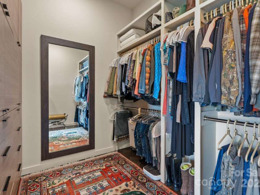 1045 & 1047 Graham Road, Marshall, NC 28753.  MLS# CAR4280943, YatesRealty ID 121. Primary walk in closet w/built ins