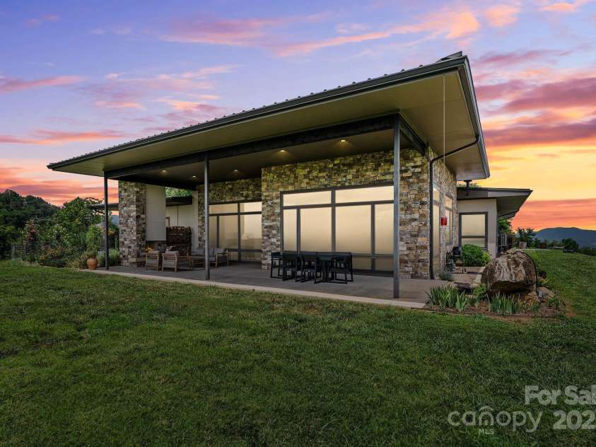 1045 & 1047 Graham Road, Marshall, NC 28753.  MLS# CAR4280943, YatesRealty ID 121. Sunset