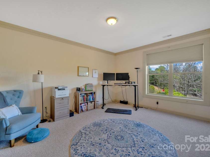 246 Pinnacle Mountain Road, Zirconia, NC 28790.  MLS# CAR4249618, YatesRealty ID 12104. Bedroom 2 could also serve as an office, located on main level