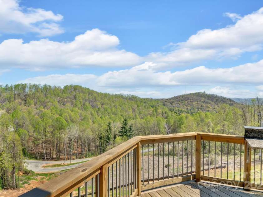 246 Pinnacle Mountain Road, Zirconia, NC 28790.  MLS# CAR4249618, YatesRealty ID 12104. Views from the back deck