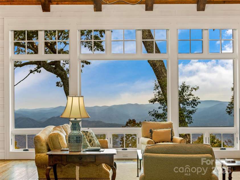 616 Old Growth Forest Road, Burnsville, NC 28714.  MLS# CAR4076276, YatesRealty ID 12106. Created by PLATT Architects to capture the views.