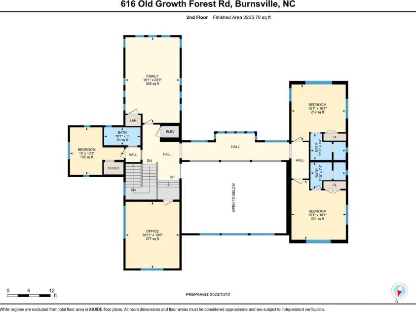 616 Old Growth Forest Road, Burnsville, NC 28714.  MLS# CAR4076276, YatesRealty ID 12106. For your ease, now that you have seen a bit of this Upper Level, here is the actual Floor Plan