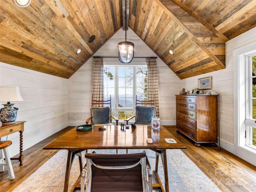 616 Old Growth Forest Road, Burnsville, NC 28714.  MLS# CAR4076276, YatesRealty ID 12106. Your private Home Office - of course, with a view!