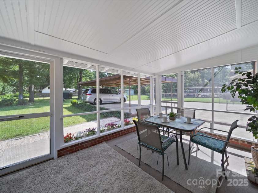 2213 Milton Road, Charlotte, NC 28215.  MLS# CAR4326281, YatesRealty ID 12108. Another view of the cozy porch