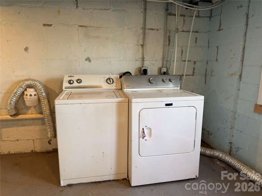 5A Warren Avenue, Asheville, NC 28803.  MLS# CAR4368557, YatesRealty ID 12112. Laundry in Basement