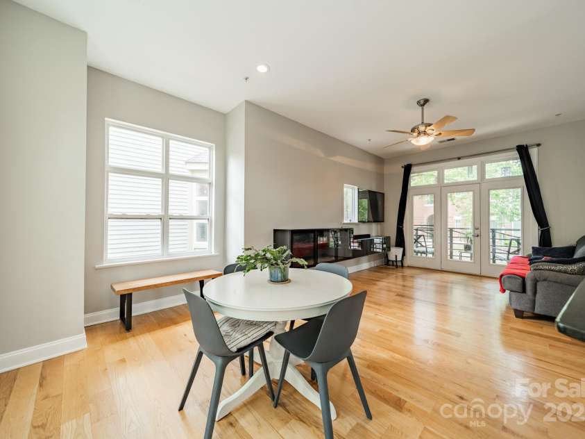 738 Garden District Drive, Charlotte, NC 28202.  MLS# CAR4255634, YatesRealty ID 12131. Dining & Living Room
