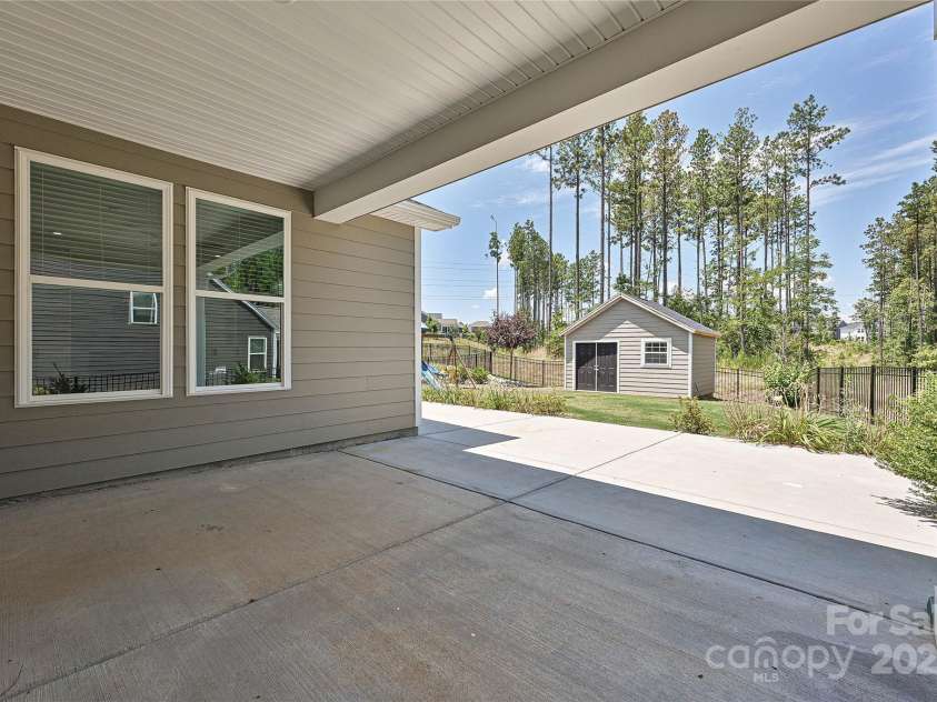 2025 Sweet Magnolia Lane, Clover, SC 29710.  MLS# CAR4257665, YatesRealty ID 12135. Rear Covered Patio