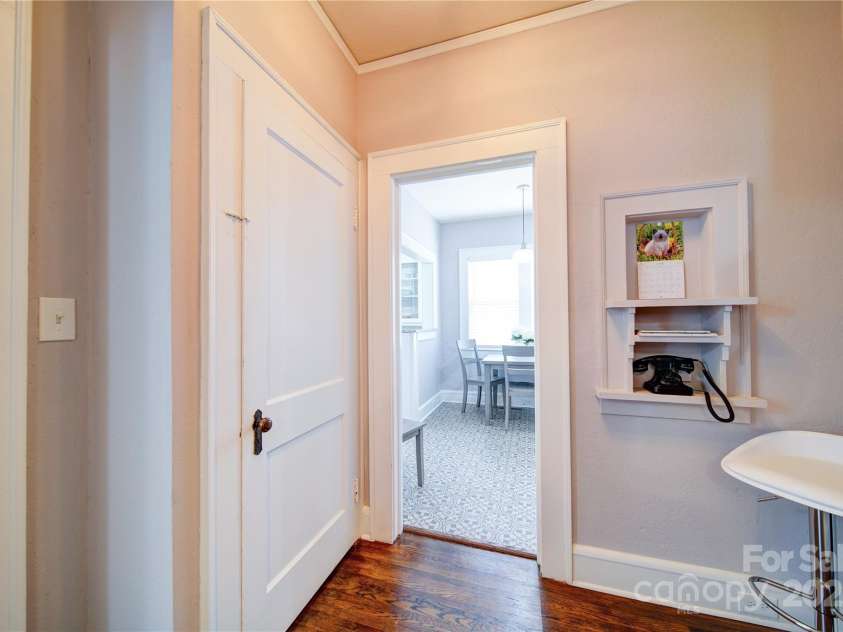 501 Pee Dee Avenue, Albemarle, NC 28001.  MLS# CAR4257502, YatesRealty ID 12136. Telephone nook in hallway