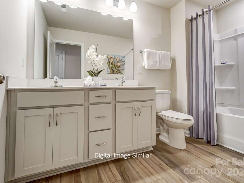 2526 Mabel Lane, Monroe, NC 28110.  MLS# CAR4252288, YatesRealty ID 12140. Upstairs Bathroom--Representational Photo Only