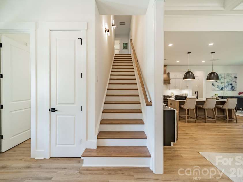 5201 Meadowland Parkway, Monroe, NC 28112.  MLS# CAR4364272, YatesRealty ID 12151. Stairway to Second Floor