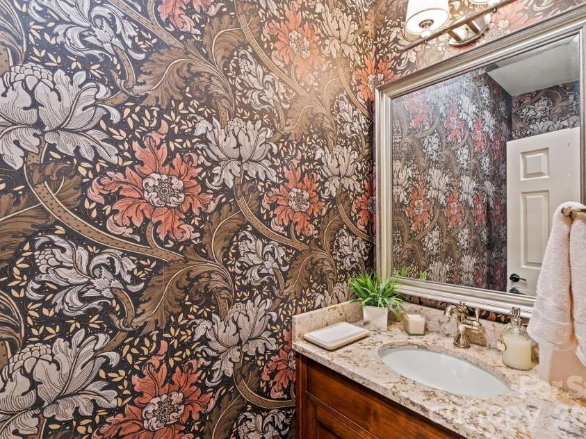 11555 Double Spring Road, Lewisville, NC 27023.  MLS# CAR4370300, YatesRealty ID 12175. Main level powder room