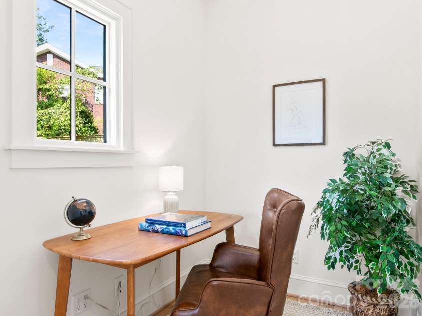 18 Normandy Road, Asheville, NC 28803.  MLS# CAR4353910, YatesRealty ID 12180. Office off kitchen