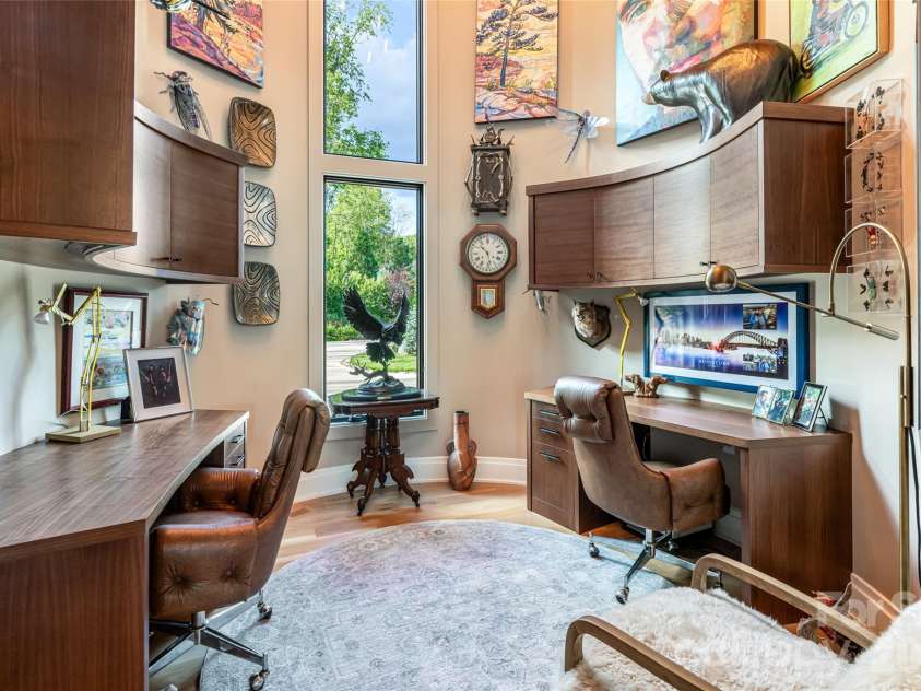 163 Annabelle Linn Drive, Fairview, NC 28730.  MLS# CAR4360158, YatesRealty ID 12181. Custom Silo office