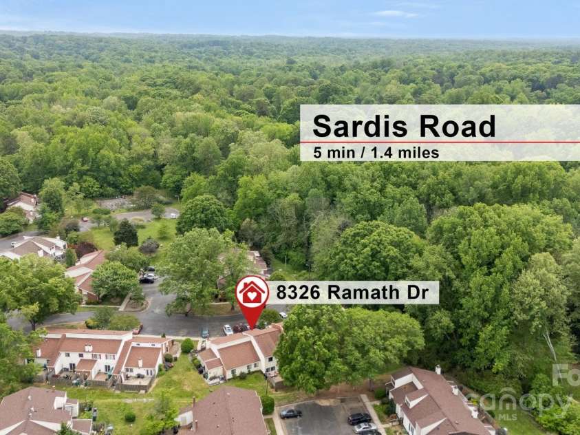 8326 Ramath Drive, Charlotte, NC 28211.  MLS# CAR4250067, YatesRealty ID 12182. Sardis Road is right around the corner!
