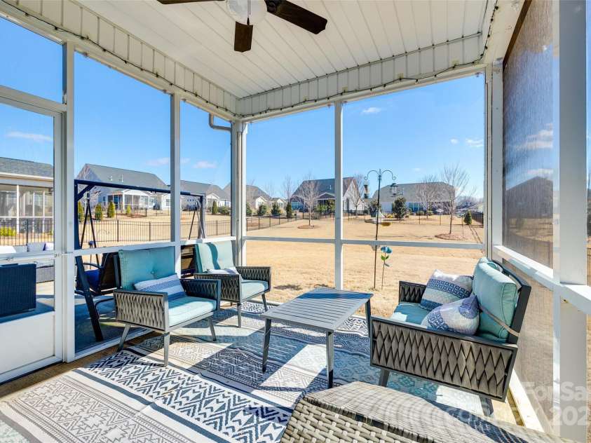 1024 Mayapple Way, Belmont, NC 28012.  MLS# CAR4223708, YatesRealty ID 12188. Peaceful Screened Porch