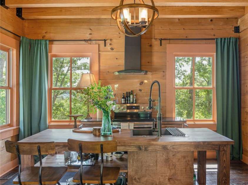 106 McCauley Drive, Asheville, NC 28803.  MLS# CAR4366972, YatesRealty ID 12192. Custom kitchen island