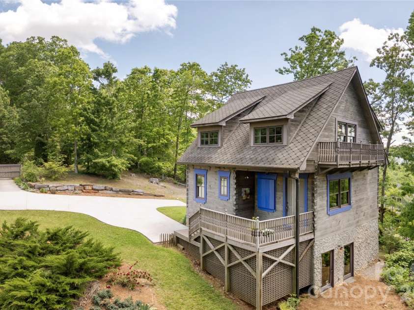106 McCauley Drive, Asheville, NC 28803.  MLS# CAR4366972, YatesRealty ID 12192. Side elevation