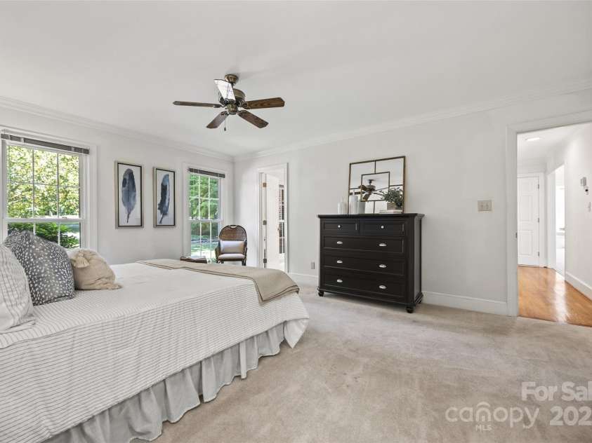 7103 Forest Ridge Road, Matthews, NC 28104.  MLS# CAR4255751, YatesRealty ID 12216. Primary bedroom on Main