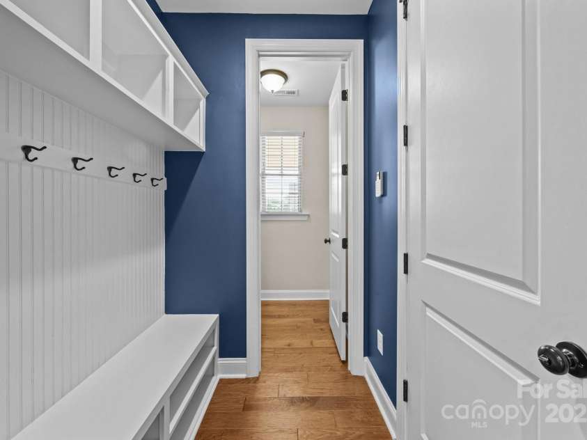 11304 Preservation Lane, Charlotte, NC 28278.  MLS# CAR4249820, YatesRealty ID 12218. Just beyond the cubby's is a huge storage room.