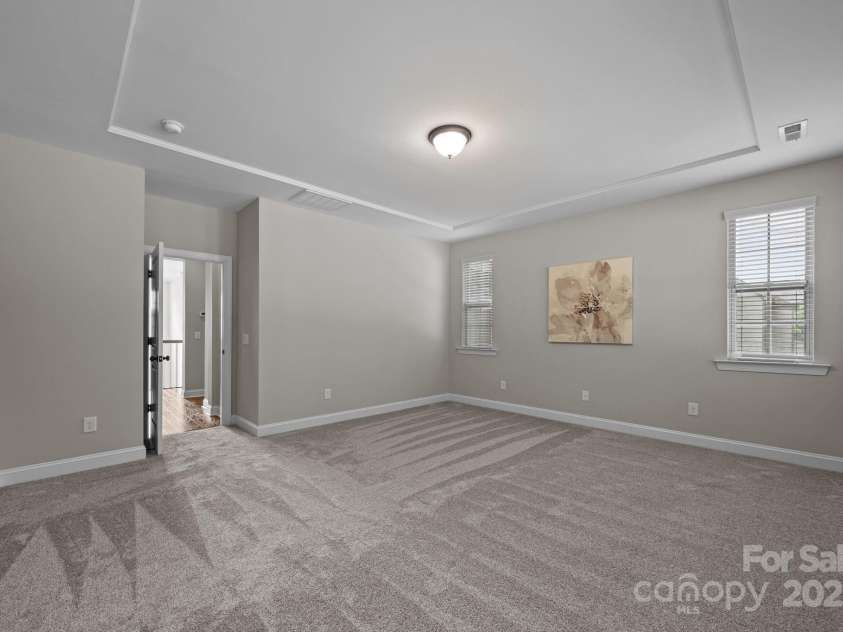 11304 Preservation Lane, Charlotte, NC 28278.  MLS# CAR4249820, YatesRealty ID 12218. Owner's suite with tray ceiling detail and brand new carpet