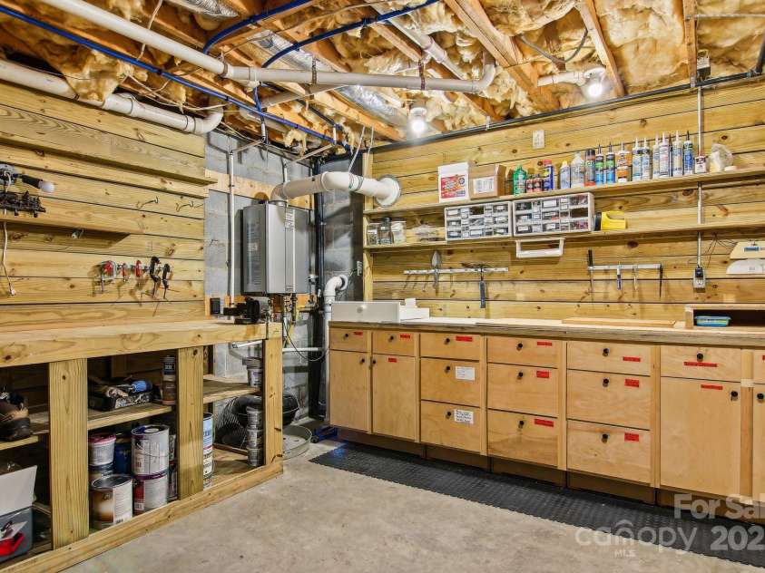 50 Whiskey Creek Road, Hendersonville, NC 28739.  MLS# CAR4257295, YatesRealty ID 12221. Workshop