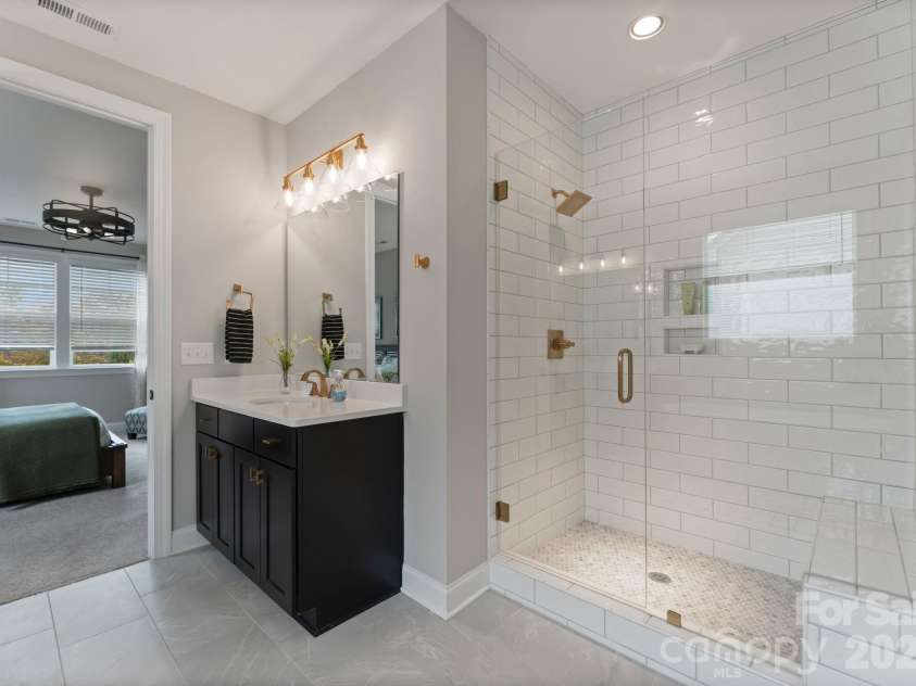 13630 Tranquil Day Drive, Matthews, NC 28105.  MLS# CAR4361521, YatesRealty ID 12229. Primary Bathroom