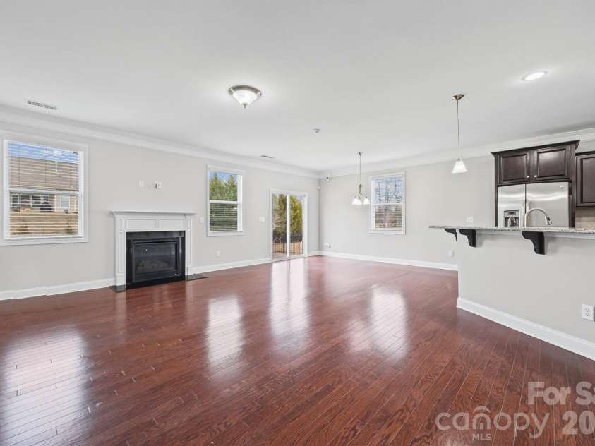 1129 Black Walnut Road, Clover, SC 29710.  MLS# CAR4334116, YatesRealty ID 12238. Great room with gas log fireplace