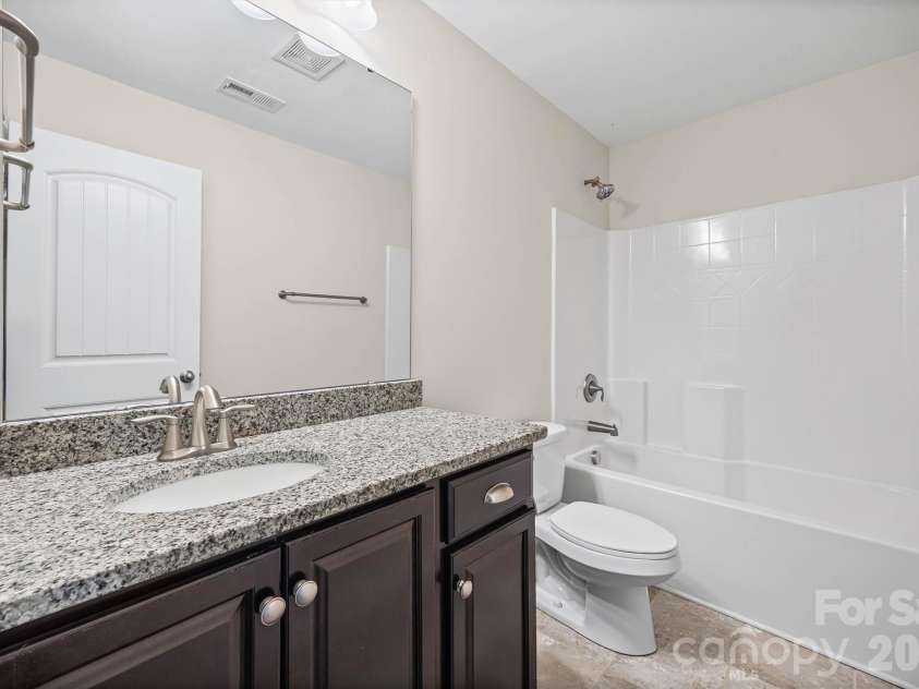 1129 Black Walnut Road, Clover, SC 29710.  MLS# CAR4334116, YatesRealty ID 12238. Upstairs full bath w/ granite countertop