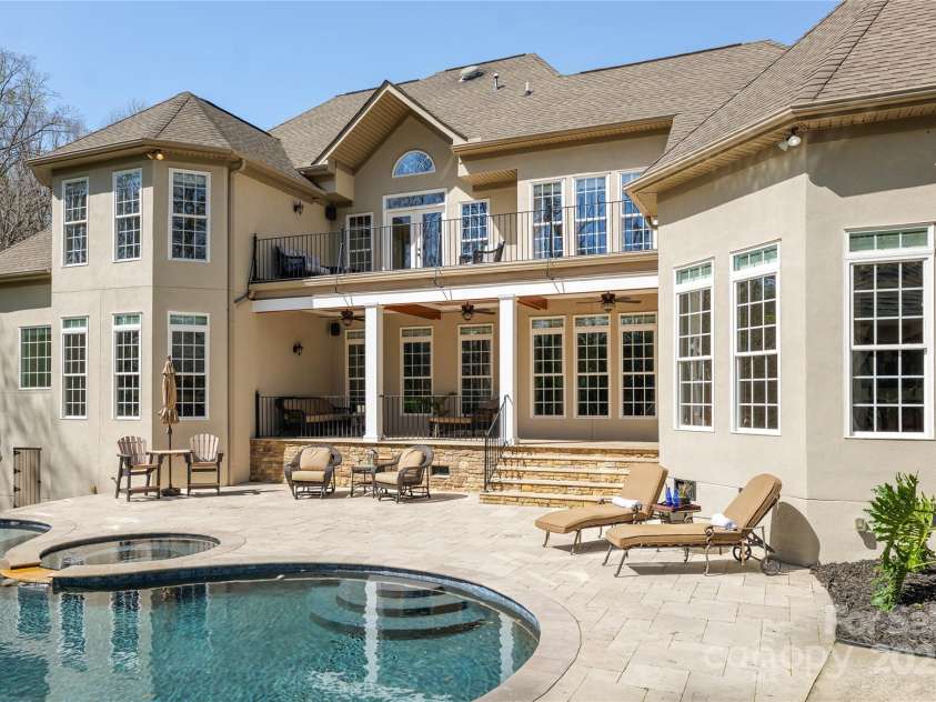 2017 Colorado Court, Lancaster, SC 29720.  MLS# CAR4239549, YatesRealty ID 12240. Rear Elevation: Dual Terraces