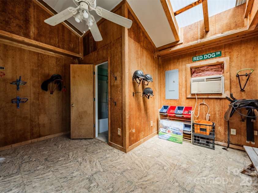 228 Red Dog Drive, Mooresville, NC 28115.  MLS# CAR4245955, YatesRealty ID 12253. Tack room/lounge has heat and air
