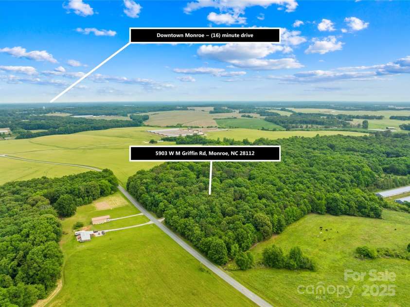 5903 WM Griffin Road, Monroe, NC 28112.  MLS# CAR4253500, YatesRealty ID 12256. 