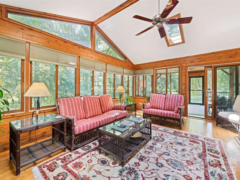 1192 Rockdale Road, Whittier, NC 28789.  MLS# CAR4239563, YatesRealty ID 12259. Look at all the windows