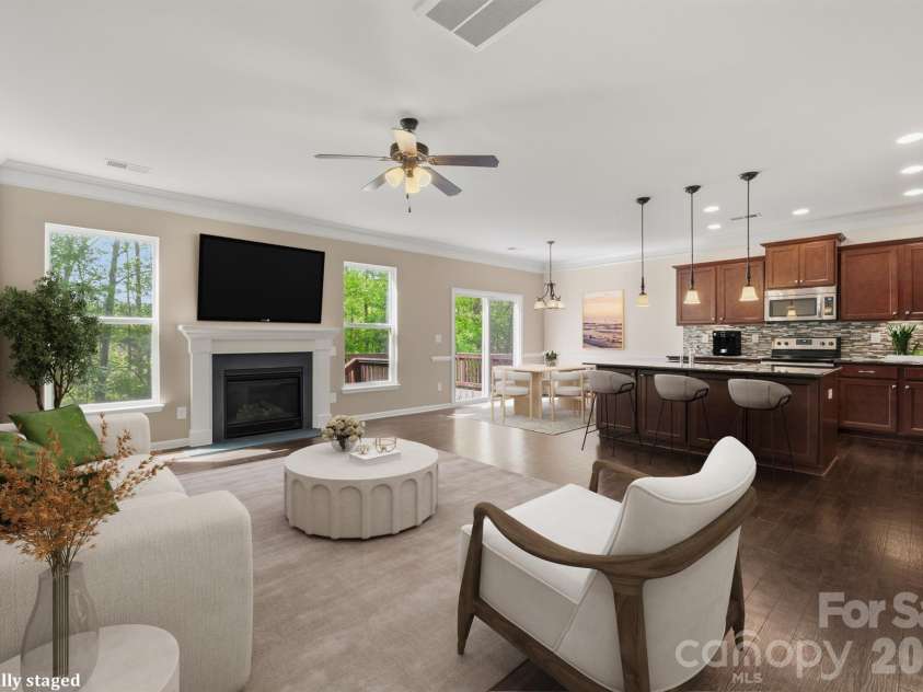 106 Heart Pine Lane, Statesville, NC 28677.  MLS# CAR4367167, YatesRealty ID 12266. Virtually staged