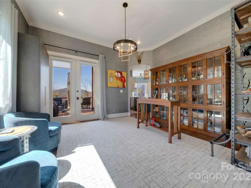 56 Chimney Crest Drive, Asheville, NC 28806.  MLS# CAR4235691, YatesRealty ID 12268. Den