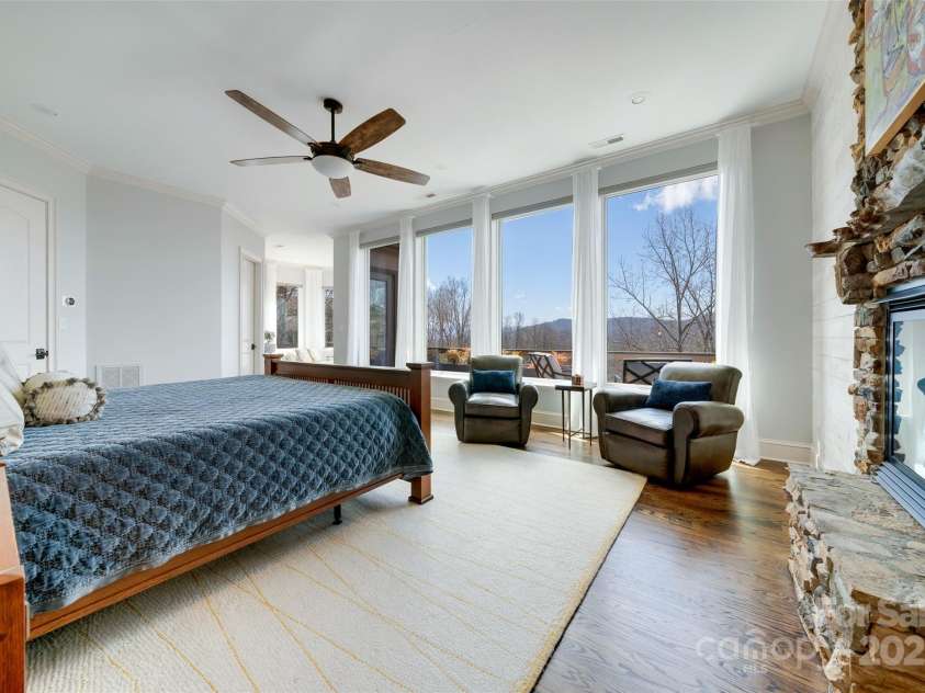 56 Chimney Crest Drive, Asheville, NC 28806.  MLS# CAR4235691, YatesRealty ID 12268. Primary bedroom on second floor