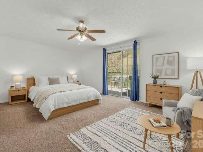 228 Vilas Overlook Drive, Vilas, NC 28692.  MLS# CAR4369701, YatesRealty ID 12269. Staged Bedroom
