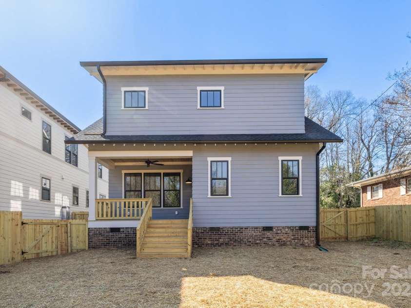 1824 Haines Street, Charlotte, NC 28216.  MLS# CAR4222128, YatesRealty ID 12278. Back of house