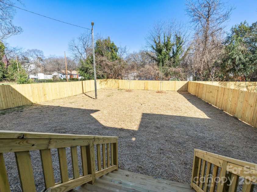 1824 Haines Street, Charlotte, NC 28216.  MLS# CAR4222128, YatesRealty ID 12278. Backyard