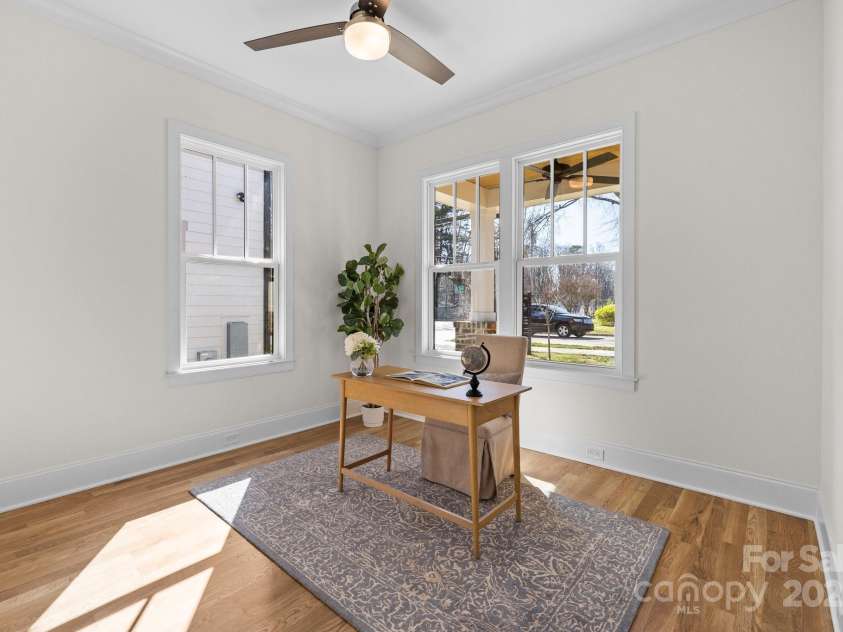 1824 Haines Street, Charlotte, NC 28216.  MLS# CAR4222128, YatesRealty ID 12278. Downstairs office/bedroom