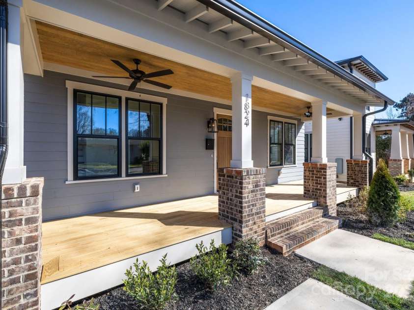 1824 Haines Street, Charlotte, NC 28216.  MLS# CAR4222128, YatesRealty ID 12278. Front porch