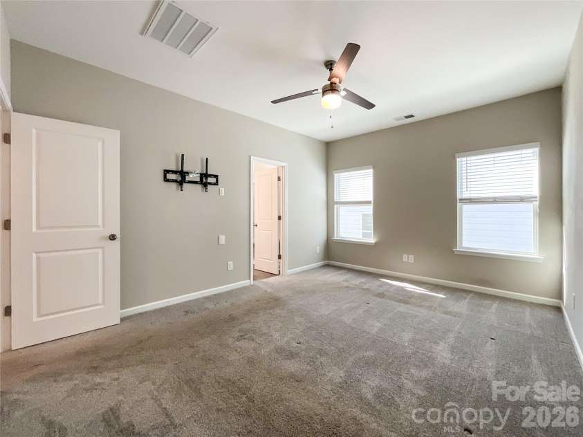 417 Kiser Lane, Locust, NC 28097.  MLS# CAR4312317, YatesRealty ID 12285. Primary Bedroom