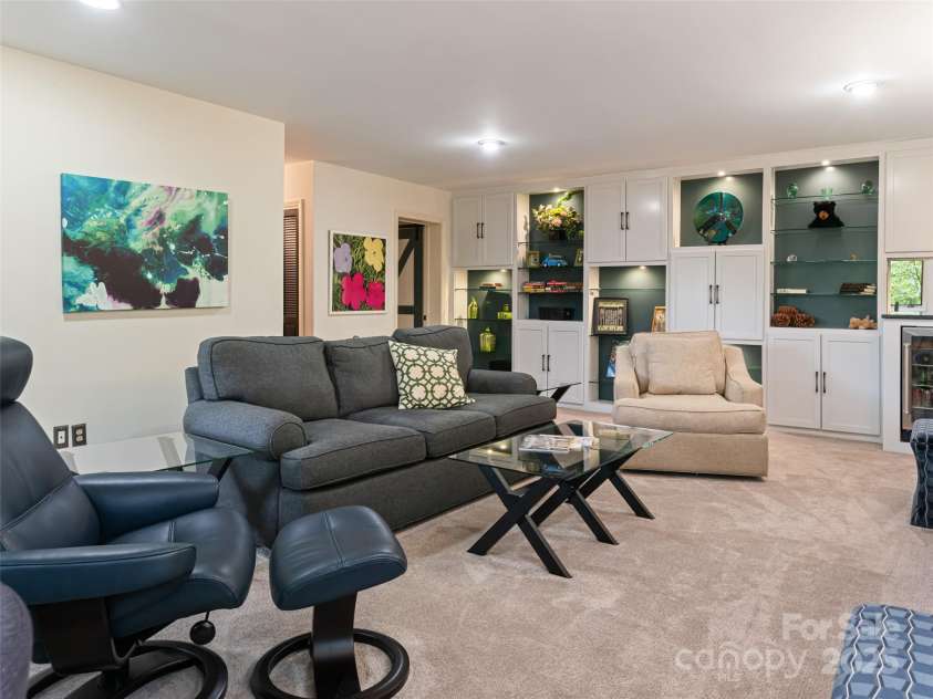 1901 Timber Trail, Asheville, NC 28804.  MLS# CAR4252207, YatesRealty ID 12288. Family Room on lower level